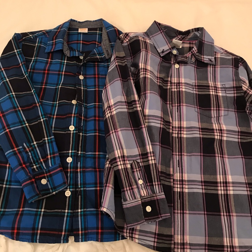 Boys button up collared shirt lot
